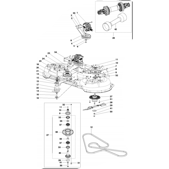 52"/132cm Cutting Deck Assembly
