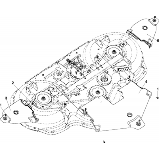 61"/155cm Cutting Deck Assembly