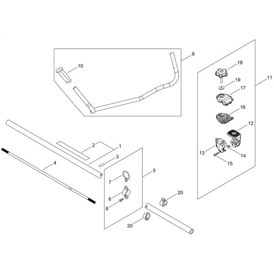 Main Pipe & Handle for C302TS