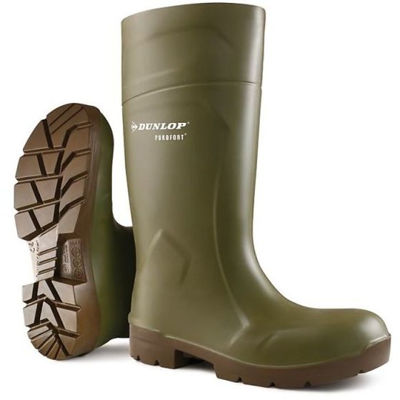 Dunlop Purofort Boots Food Processing Industry Safety Toecap Green Size 04