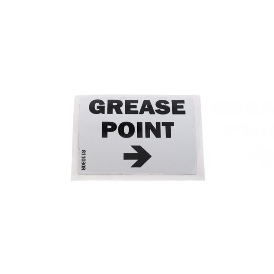 Grease Point Sticker Genuine Camon Part - OEM No. 811030