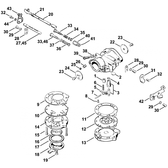 Carburetor HL-327 Assembly