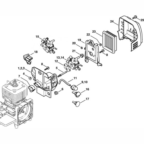 Carburetor & Air Filter Assembly
