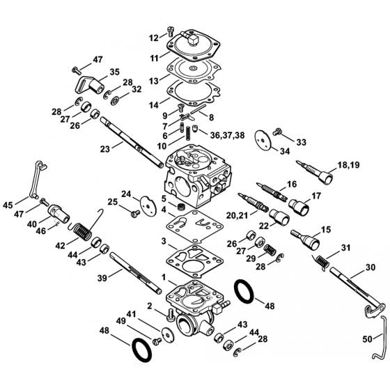 Carburetor for Stihl TS800