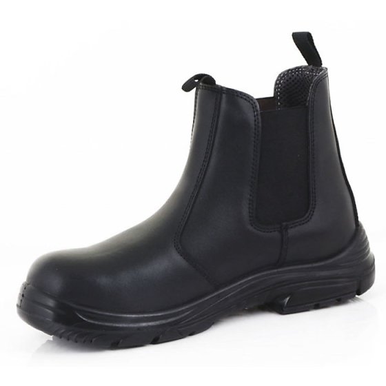 Click Dealer Boot Duel Density PU Steel Toe Cap Oil Resistant Black Size 07