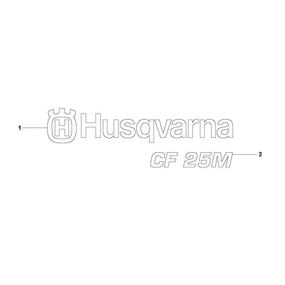 Husqvarna CF 25 M Decals