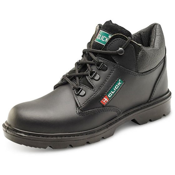 Leather Upper Mid Cut Boot Midsole 200 Joule Steel Toe Cap Black Size 11