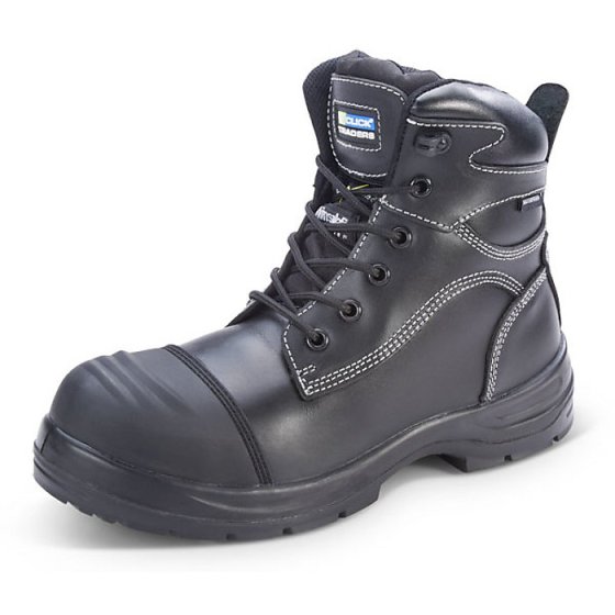 Click Traders Trencher Boot PU/Rubber 200J Steel Toe Cap Black Size 04
