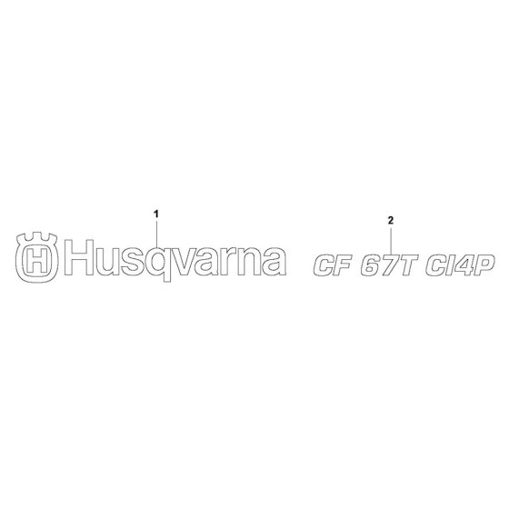 Husqvarna CF 67 T CI4P Decals