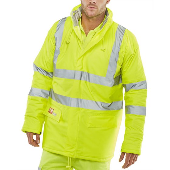 Padded Jacket Microflex Fire Retardant Anti-Static Saturn Yellow Size LGE