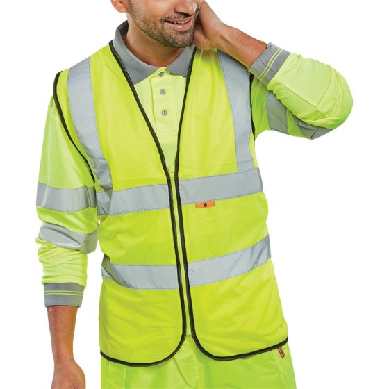 Hi-Vis Waistcoat Yellow Size SML