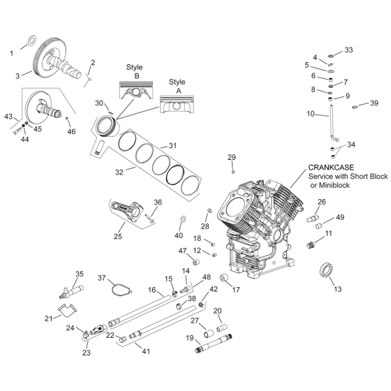 Crankcase for Kohler CH730