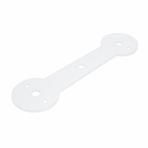 Twin Beacon Light Mounting Plate for Construction and Agricultural Machinery