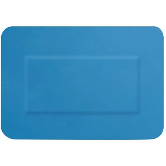 Large Patch Plasters used in Catering/Food Industry 72 x 50mm Blue 50 Pack