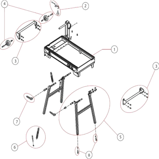 Main Frame Assembly for CM42-115V