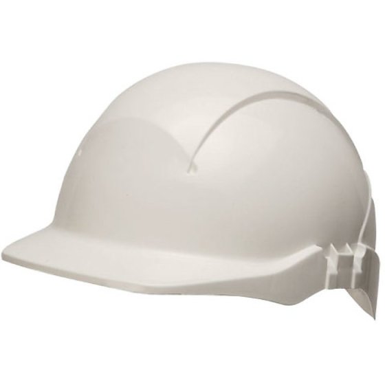 Safety Helmet with Reduced Peak Approved EN397 White