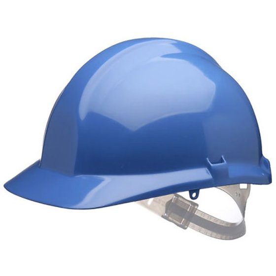Safety Helmet HDPE General Purpose Slip Headband & Terylene Cradle Blue