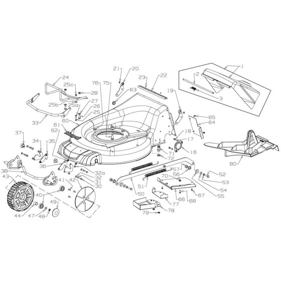 Deck Assembly for Masport Mower