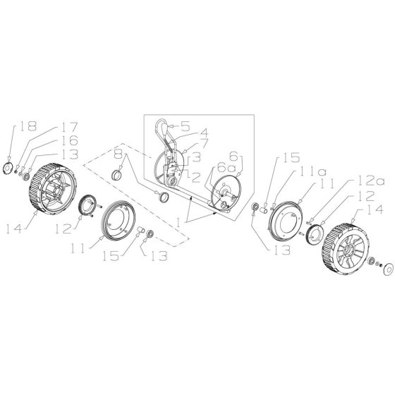 Rear Axle Assembly for Masport