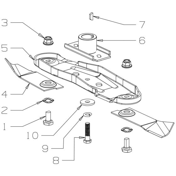 Blade Assembly for Morrison Mower