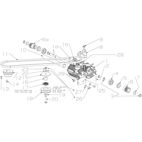 Gearbox Assembly for Morrison Mower