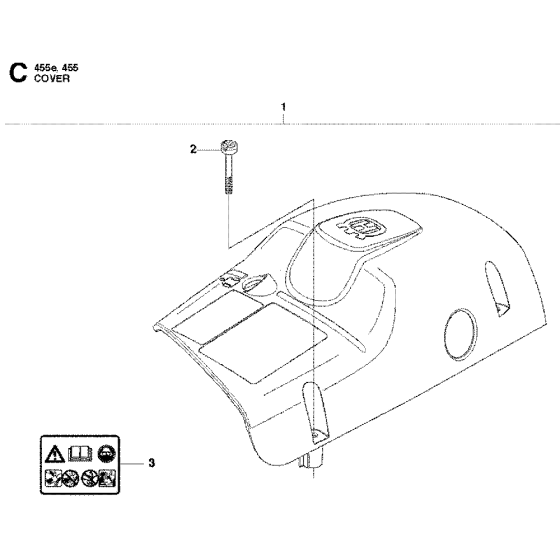 Cover Assembly for 455e Chainsaw