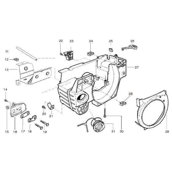 Crankcase Assembly Husqvarna 136LE