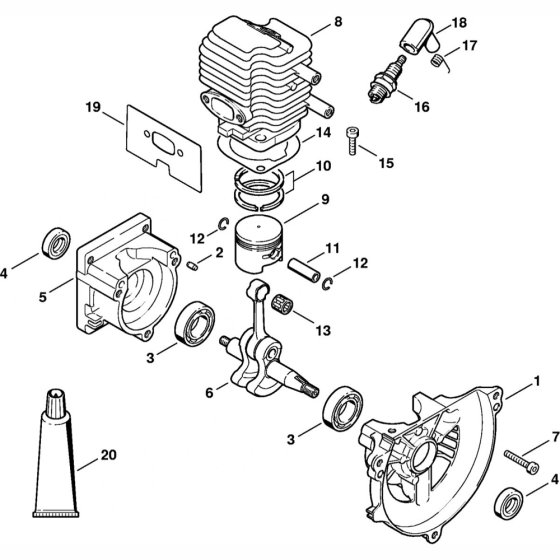 Crankcase & Cylinder Assembly