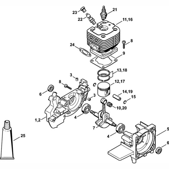Crankcase & Cylinder Assembly