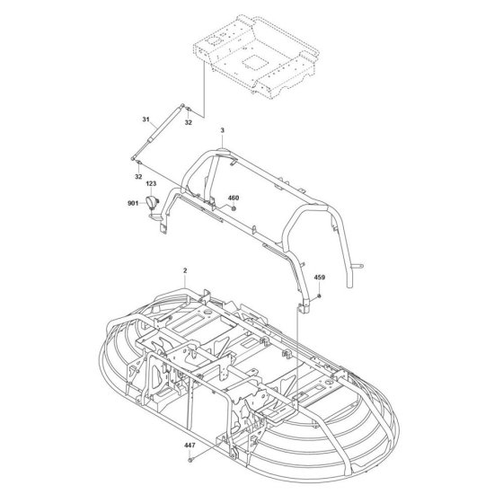 Frame Assembly for Husqvarna CRT 48