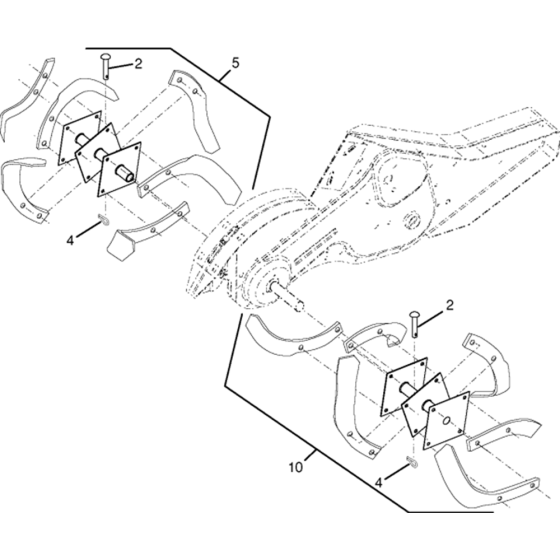 Tine Assembly for Husqvarna