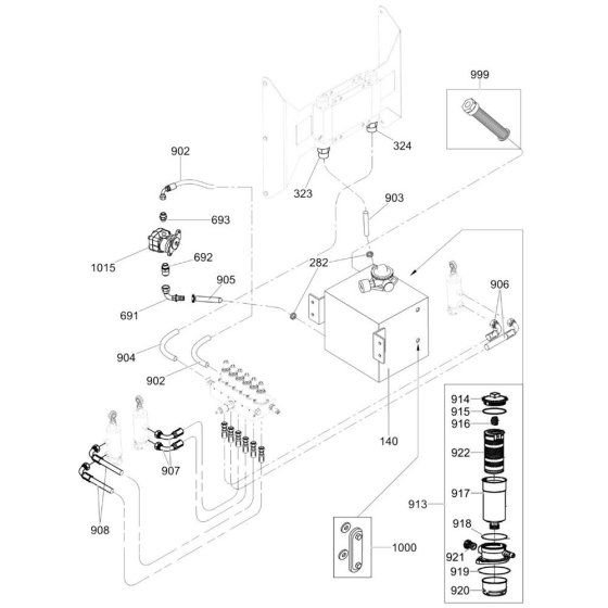 Hydraulic Assembly for Wacker Trowel