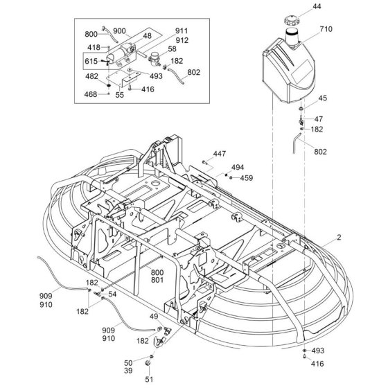 Tank Assembly for Wacker Trowel