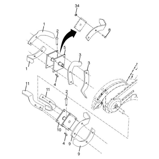 Tine Assembly for CRT 900