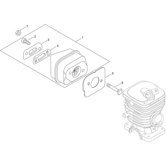 Muffler for ECHO CS-310ES