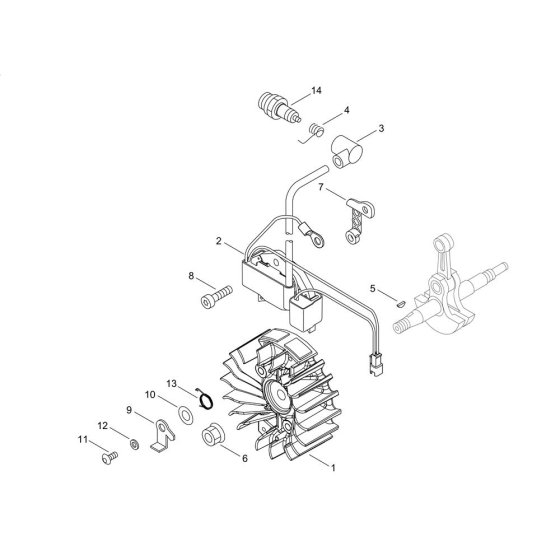 Magneto for ECHO CS-352AC