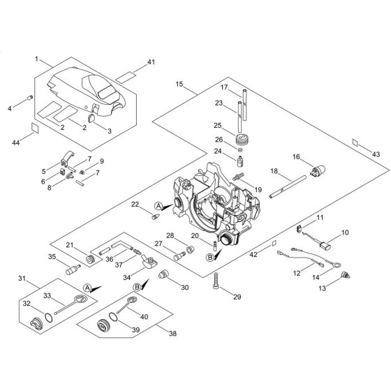 Engine Cover for ECHO CS-352ES