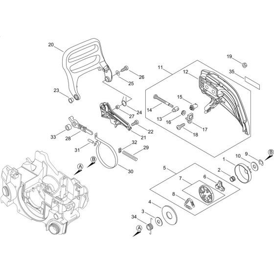Chain Brake for ECHO CS-352ES