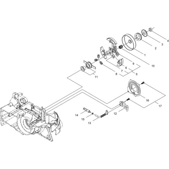 Clutch & Sprocket for ECHO CS-500ES