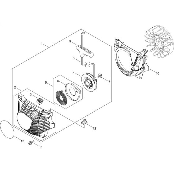Recoil Starter for ECHO CS-501SX