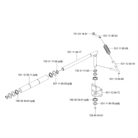 Shaft Assembly for Husqvarna
