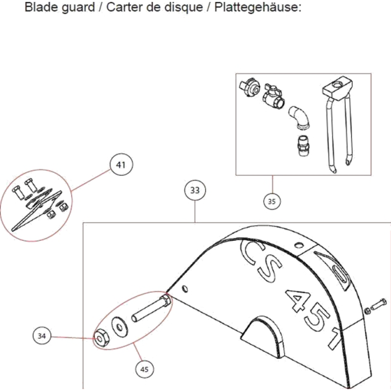 Blade Guard for CS451E Floor Saw