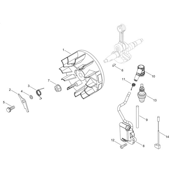 Magneto for ECHO CSG-7410ES