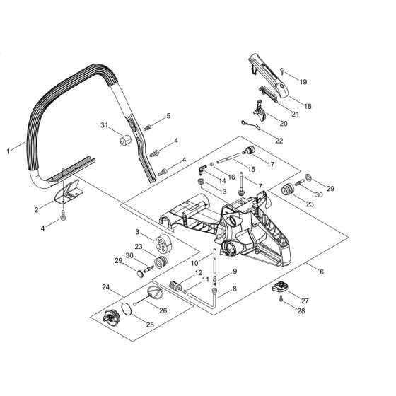 Handle for ECHO CSG-7410ES