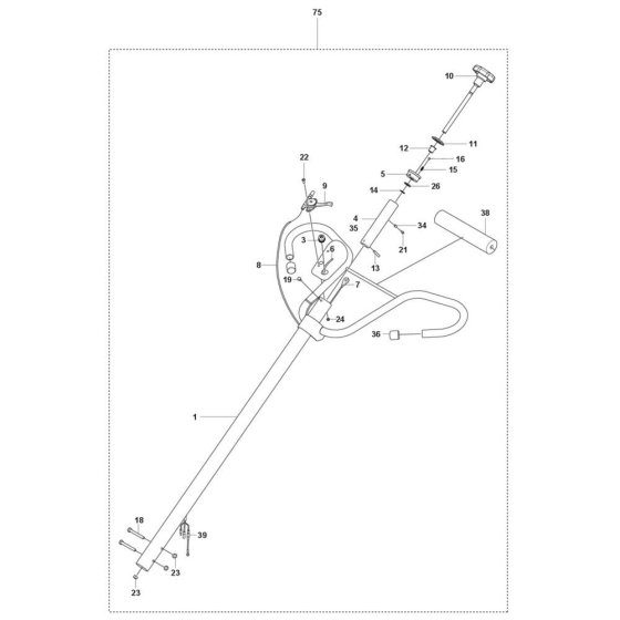 Handle Assembly for CT 36 Trowel