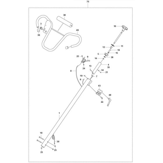 Handle Assembly for CT 48 Trowel