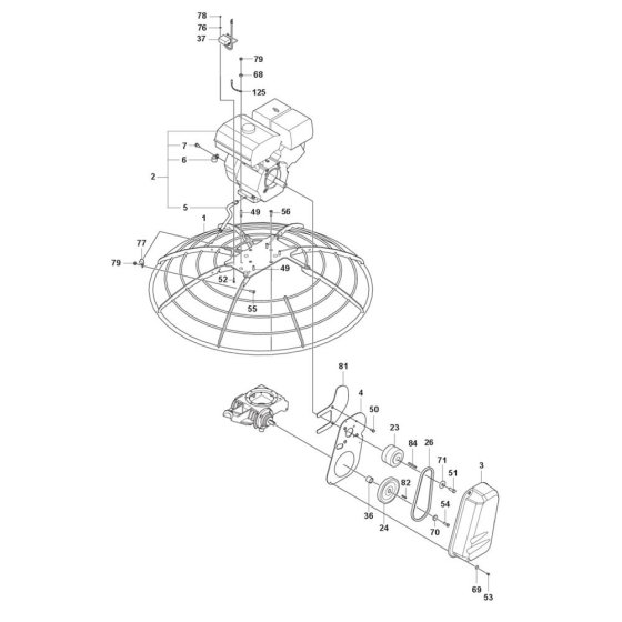 Drive Assembly for CT 48 Trowel