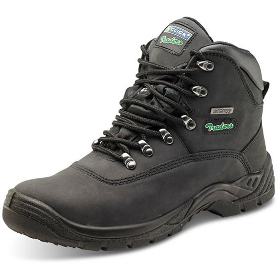 Click Traders Boot S3 Thinsulate Leather Upper Steel Toe Cap Black Size 13