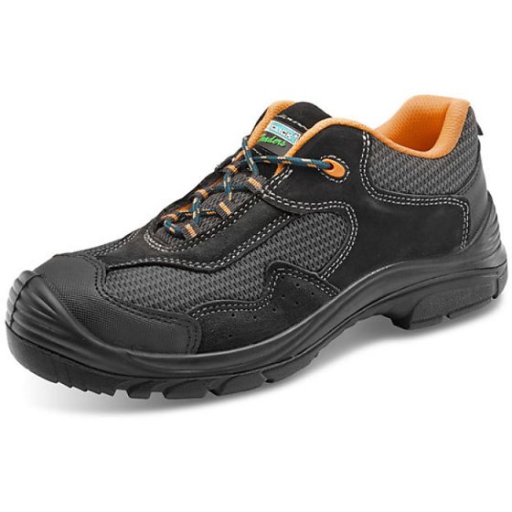 Click Non Metallic Trainer Shoe Duel Density PU Anti-Static Grey Size 07