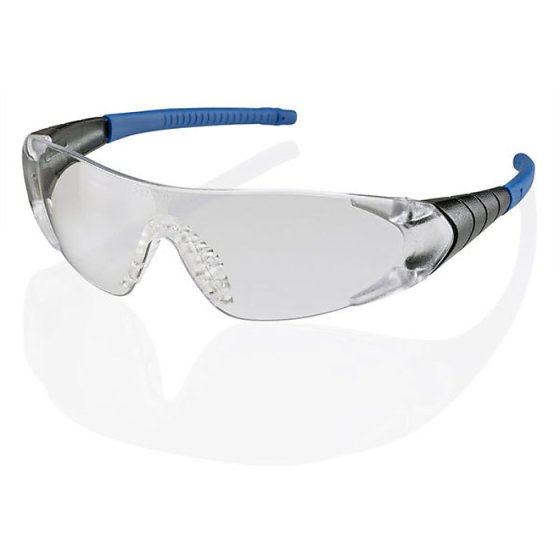 Traders Verona Spectacles Frameless Single Lens Rubber Nose Pad EN166 Clear